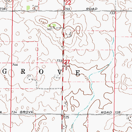 Topographic Map of Binder School (historical), IL