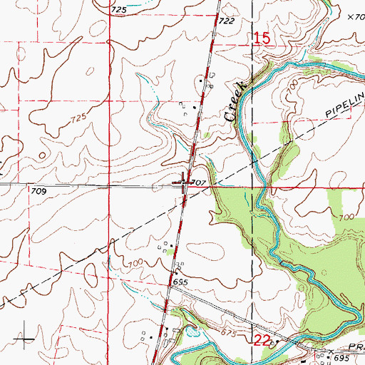 Topographic Map of Coleman School (historical), IL