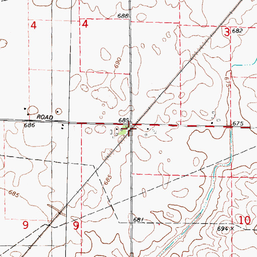 Topographic Map of Austin School (historical), IL