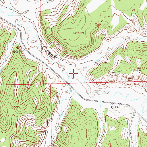 Topographic Map of East Dry Lake Canyon, CO