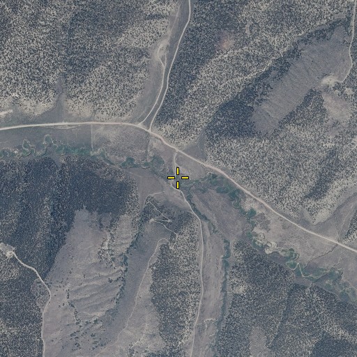 Aerial/Satellite Image of Willow Creek, CO