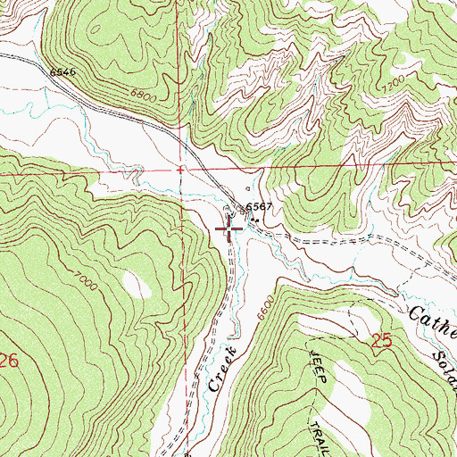 Topographic Map of Lake Creek, CO