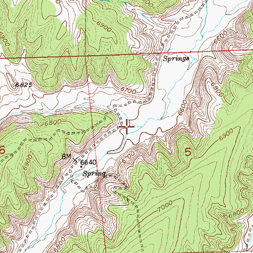 Topographic Map of Wet Swizer Creek, CO