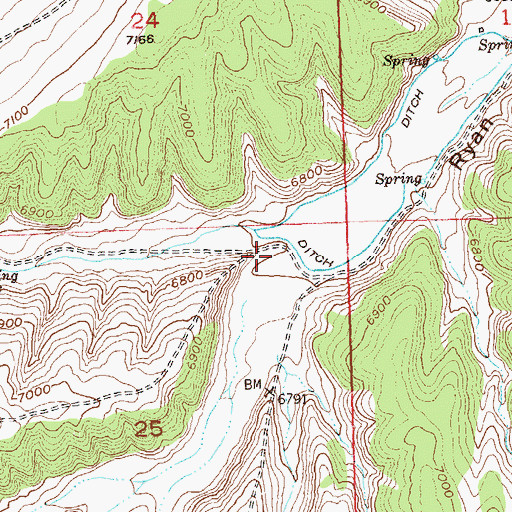 Topographic Map of Wagonroad Gulch, CO