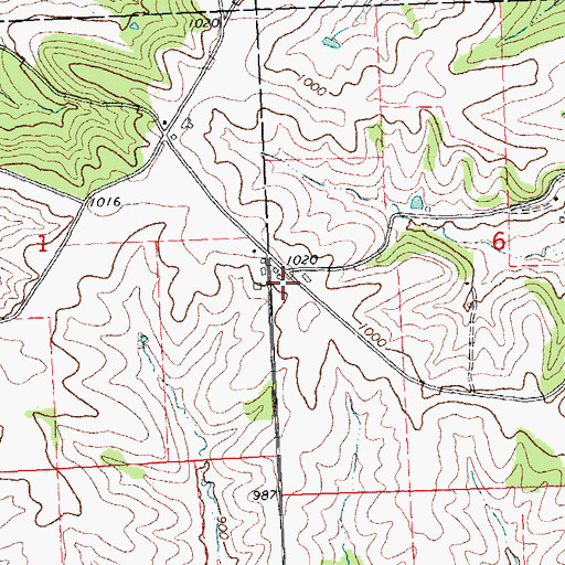 Topographic Map of Montrose School (historical), IL
