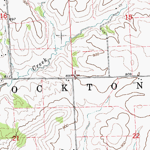 Topographic Map of Stockton Center School (historical), IL