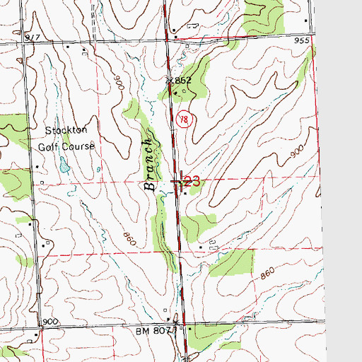 Topographic Map of Spring Valley School (historical), IL
