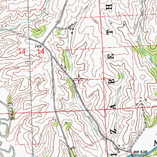 Topographic Map of Hagerty Mine (historical), IL