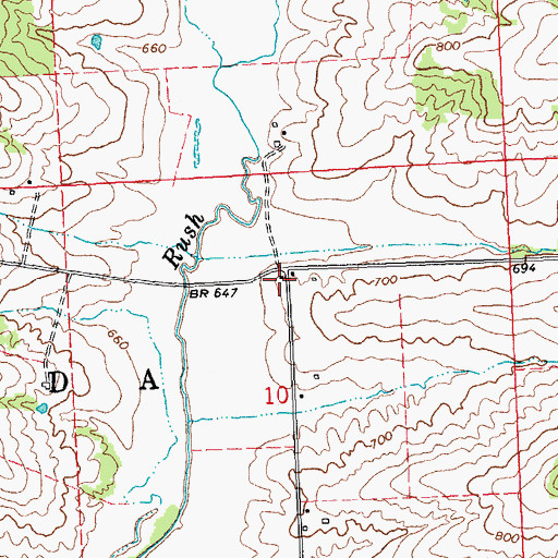 Topographic Map of Logan School (historical), IL