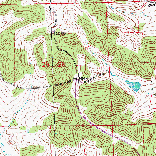 Topographic Map of Mount Morley School (historical), IL