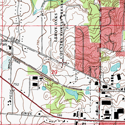 Topographic Map of Pioneer Sholes School (historical), IL