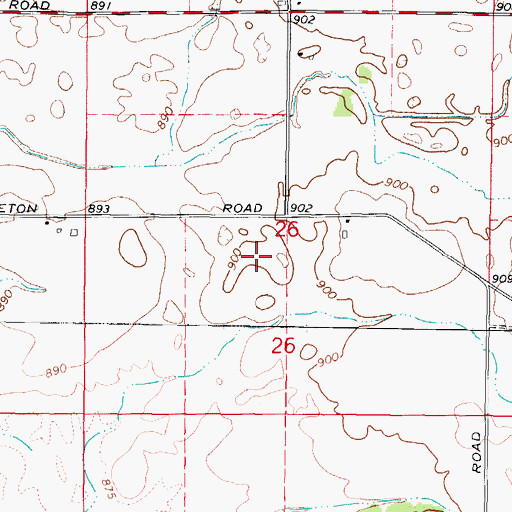 Topographic Map of Reiser School (historical), IL