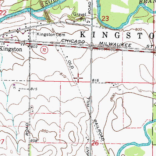 Topographic Map of Henrietta (historical), IL