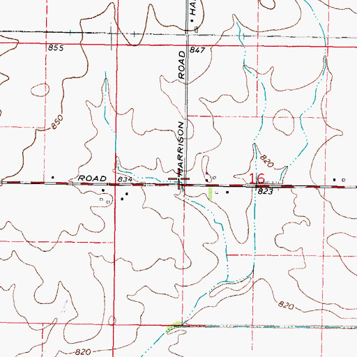 Topographic Map of Olmstead School (historical), IL