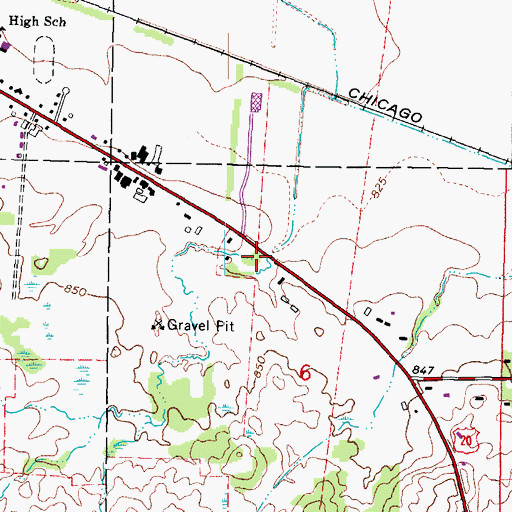 Topographic Map of Sewald School (historical), IL