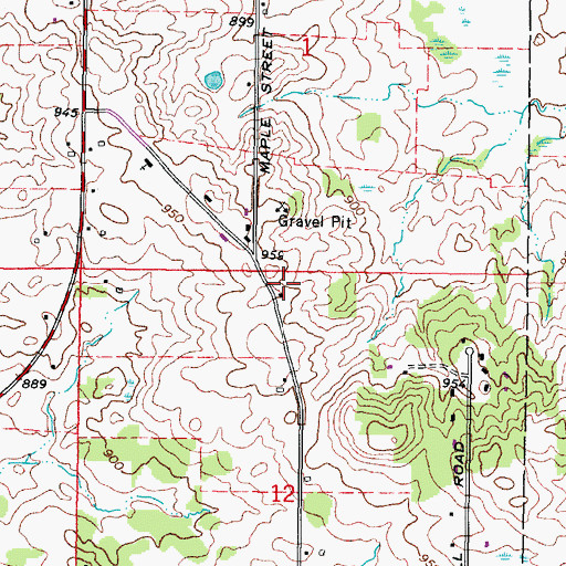 Topographic Map of MacGovern School (historical), IL