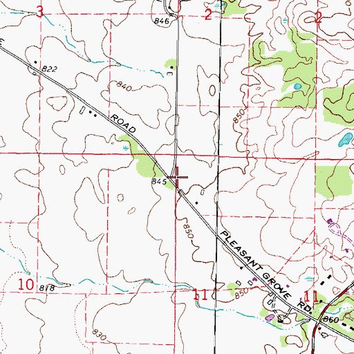 Topographic Map of Fay School (historical), IL