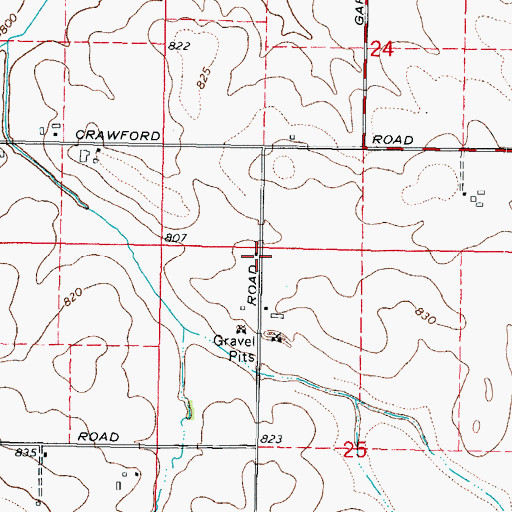 Topographic Map of Rinegar School (historical), IL