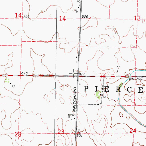 Topographic Map of Excelsior School (historical), IL