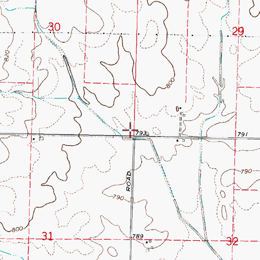 Topographic Map of Horan School (historical), IL
