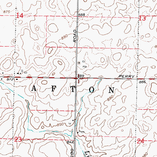 Topographic Map of Pooler School (historical), IL
