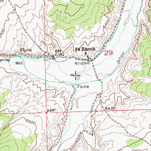 Topographic Map of Stake Springs Draw, CO