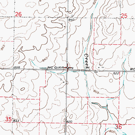Topographic Map of McGirr School (historical), IL