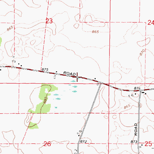 Topographic Map of McMahan School (historical), IL