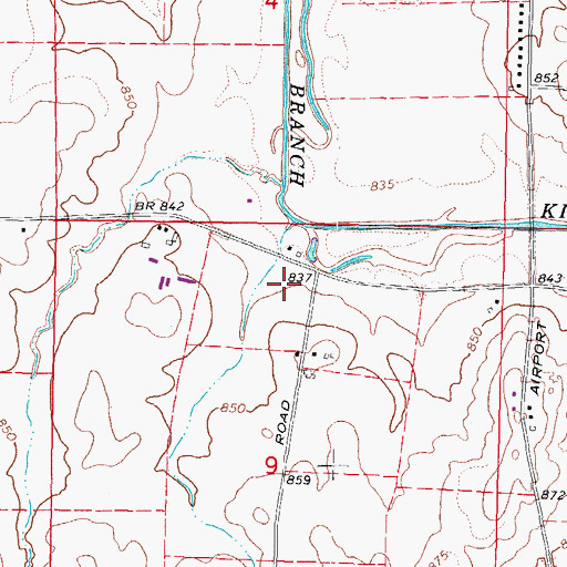 Topographic Map of Collidge School (historical), IL