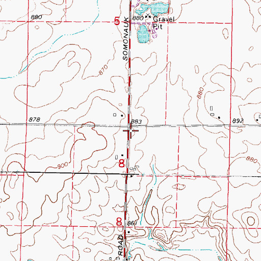 Topographic Map of Gormley School (historical), IL