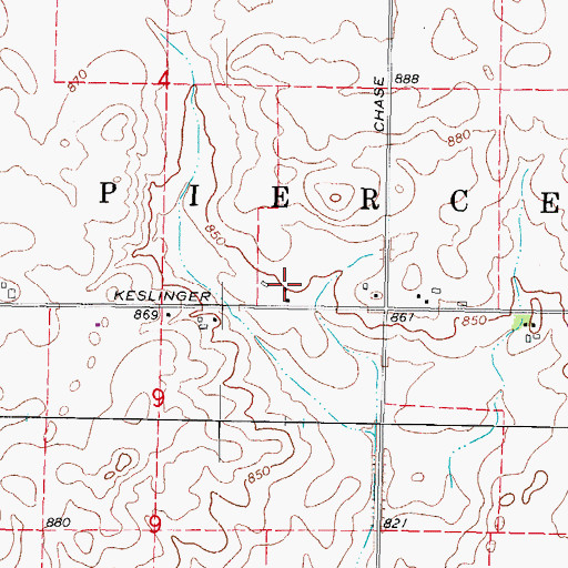 Topographic Map of Chase (historical), IL