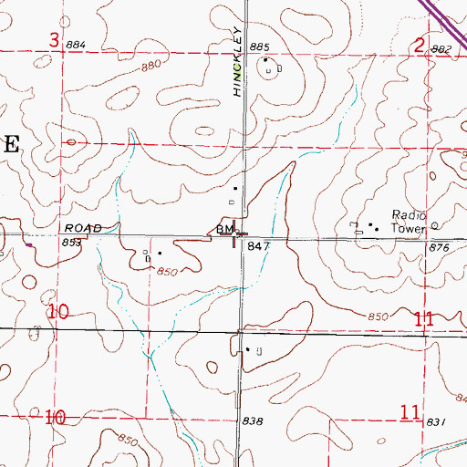 Topographic Map of Renwick School (historical), IL