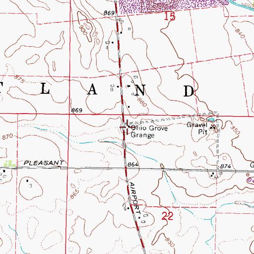Topographic Map of Crane School (historical), IL