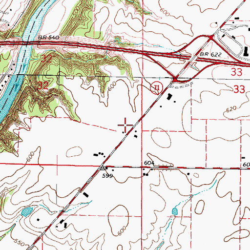 Topographic Map of Daniel School (historical), IL