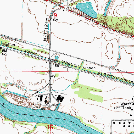 Topographic Map of Maple Grove School (historical), IL