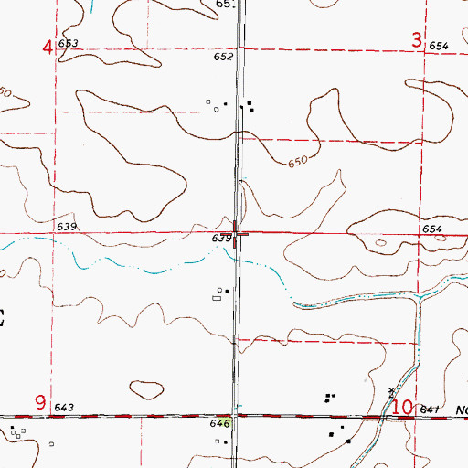 Topographic Map of Hodgson School (historical), IL