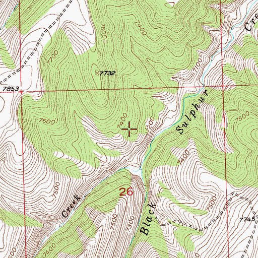 Topographic Map of Canyon Creek, CO
