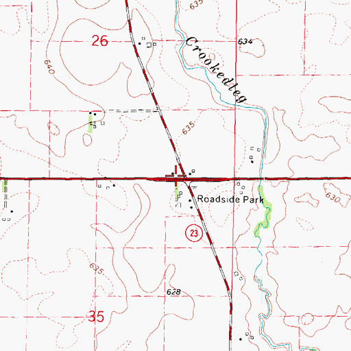 Topographic Map of Miller School (historical), IL