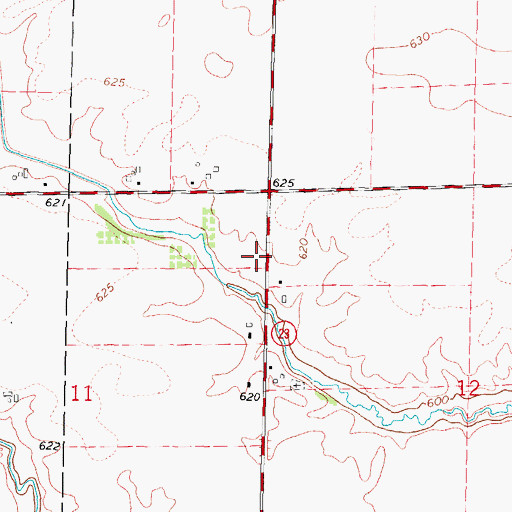 Topographic Map of Hess School (historical), IL