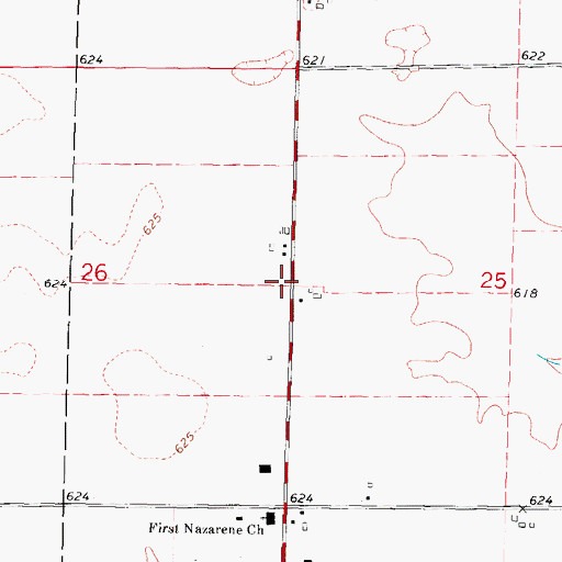 Topographic Map of Mathieson School (historical), IL