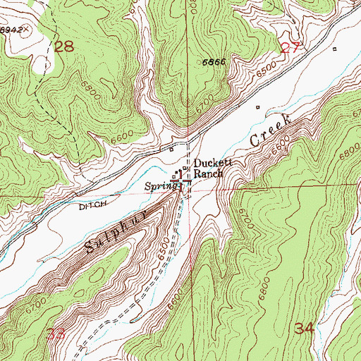 Topographic Map of Yankee Gulch, CO