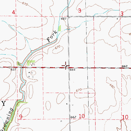 Topographic Map of Emory School (historical), IL