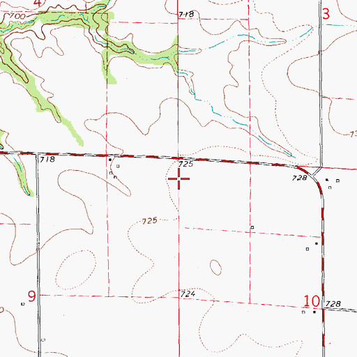Topographic Map of Foster School (historical), IL