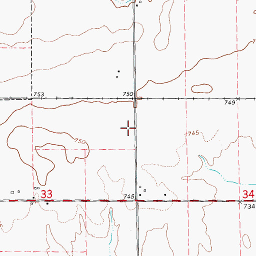 Topographic Map of Frog Pond School (historical), IL
