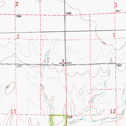 Topographic Map of Huston Lawn School (historical), IL