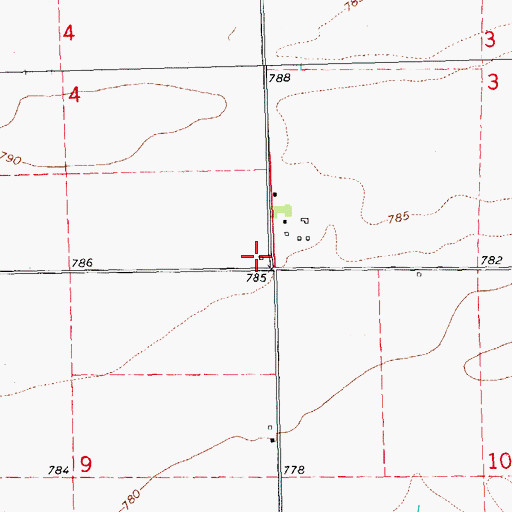 Topographic Map of Presbyterian School (historical), IL