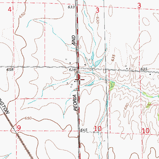 Topographic Map of Railroad School (historical), IL