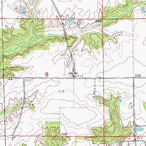Topographic Map of Stickler School (historical), IL