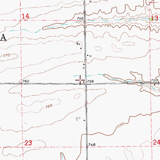Topographic Map of Willow Grove School (historical), IL