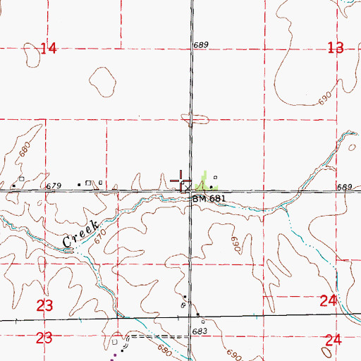 Topographic Map of Christy School (historical), IL